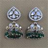 Kundan Jhumki with Mehndi Plating