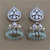 Kundan Jhumki with Mehndi Plating