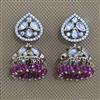 Kundan Jhumki with Mehndi Plating