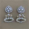 Kundan Jhumki with Mehndi Plating
