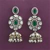 Kundan Jhumki with Mehndi Plating