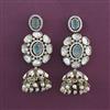 Kundan Jhumki with Mehndi Plating