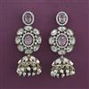 Kundan Jhumki with Mehndi Plating