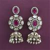Kundan Jhumki with Mehndi Plating
