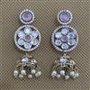 Kundan Jhumki with Mehndi Plating