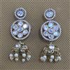 Kundan Jhumki with Mehndi Plating