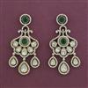 Kundan Classic Earring with Mehndi Plating