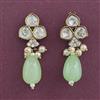 Kundan Classic Earring with Mehndi Plating