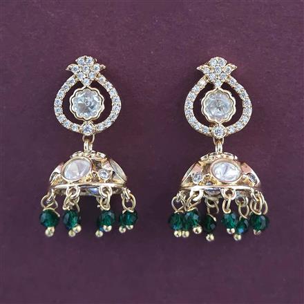 Kundan Jhumki with Carat Plating