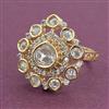 Kundan Adjustable Ring with Carat Plating