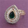 Kundan Adjustable Ring with Carat Plating