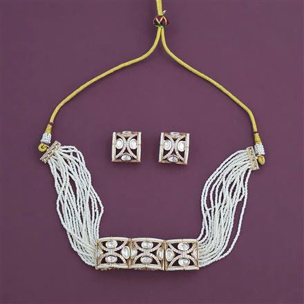 Kundan Choker Necklace with Carat Plating