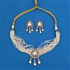 Kundan Choker Necklace with Mehndi Plating Carat Plating