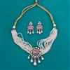 Kundan Choker Necklace with Mehndi Plating
