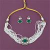 Kundan Choker Necklace with Mehndi Plating