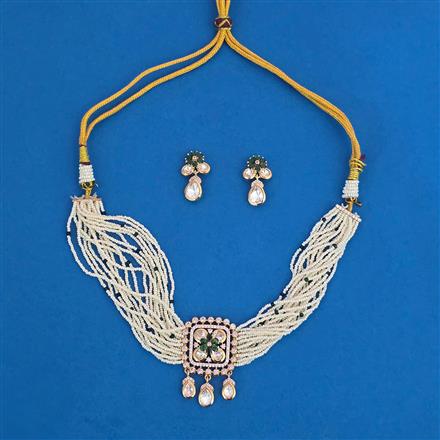 Kundan Choker Necklace with Carat Plating