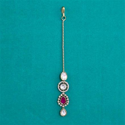 Kundan Classic Tikka with Mehndi Plating
