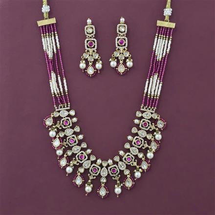 Kundan Classic Necklace with Mehndi Plating