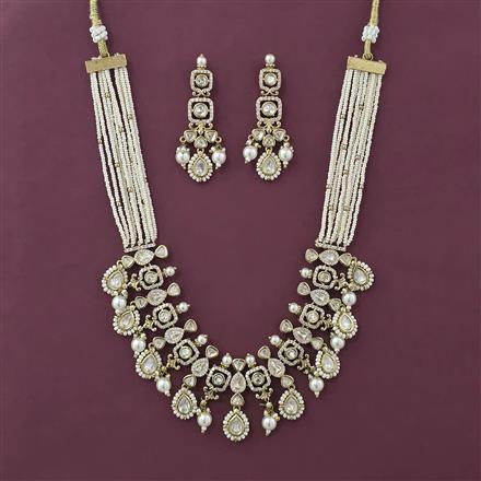 Kundan Classic Necklace with Mehndi Plating