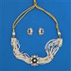 Kundan Choker Necklace with Mehndi Plating