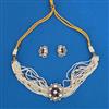 Kundan Choker Necklace with Mehndi Plating