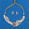Kundan Choker Necklace with Mehndi Plating