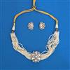 Kundan Choker Necklace with Mehndi Plating