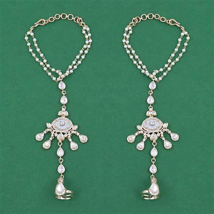 Kundan Classic Hath Pan with Carat Plating