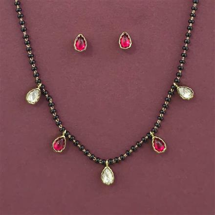 Kundan Classic Mangalsutra with Mehndi Plating