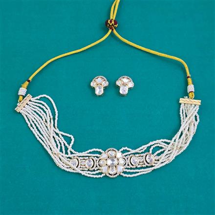 Kundan Choker Necklace With Carat Plating