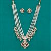 Kundan Pearl Necklace With Carat Plating