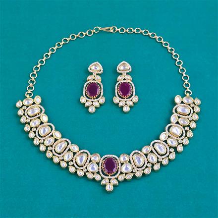 Kundan Choker Necklace with Carat Plating