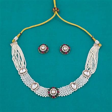Kundan Choker Necklace with Carat Plating