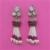Kundan Classic Earring with Mehndi Plating