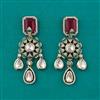 Kundan Classic Earring with Mehndi Plating