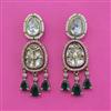 Kundan Classic Earring with Mehndi Plating