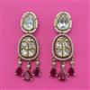 Kundan Classic Earring with Mehndi Plating