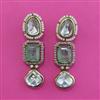 Kundan Classic Earring with Mehndi Plating