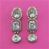 Kundan Classic Earring with Mehndi Plating