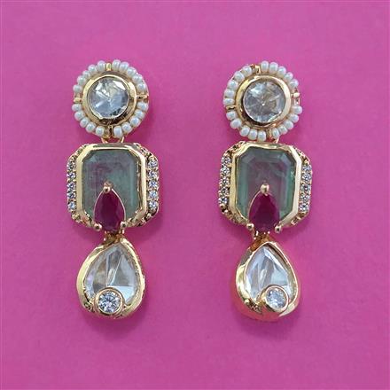 Kundan Classic Earring with Carat Plating