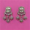 Kundan Classic Earring with Mehndi Plating