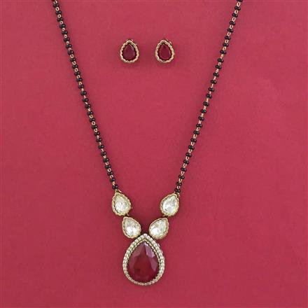 Kundan Classic Mangalsutra with Mehndi Plating