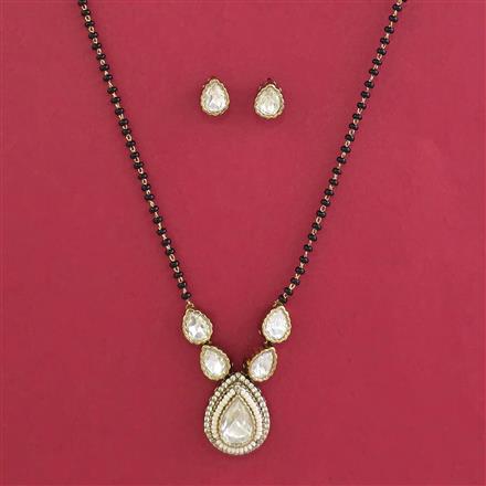 Kundan Classic Mangalsutra with Mehndi Plating