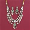 Kundan Layered Necklace with Mehndi Plating