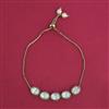 Kundan Adjustable Bracelet with Mehndi Plating