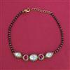 Kundan Hand Mangalsutra Bracelet with Mehndi Plating