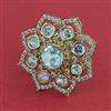 Kundan Adjustable Ring with Carat Plating
