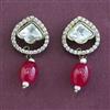 Kundan Short Earring with Mehndi Plating