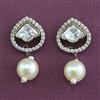 Kundan Short Earring with Mehndi Plating