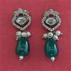 Kundan Short Earring with Mehndi Plating